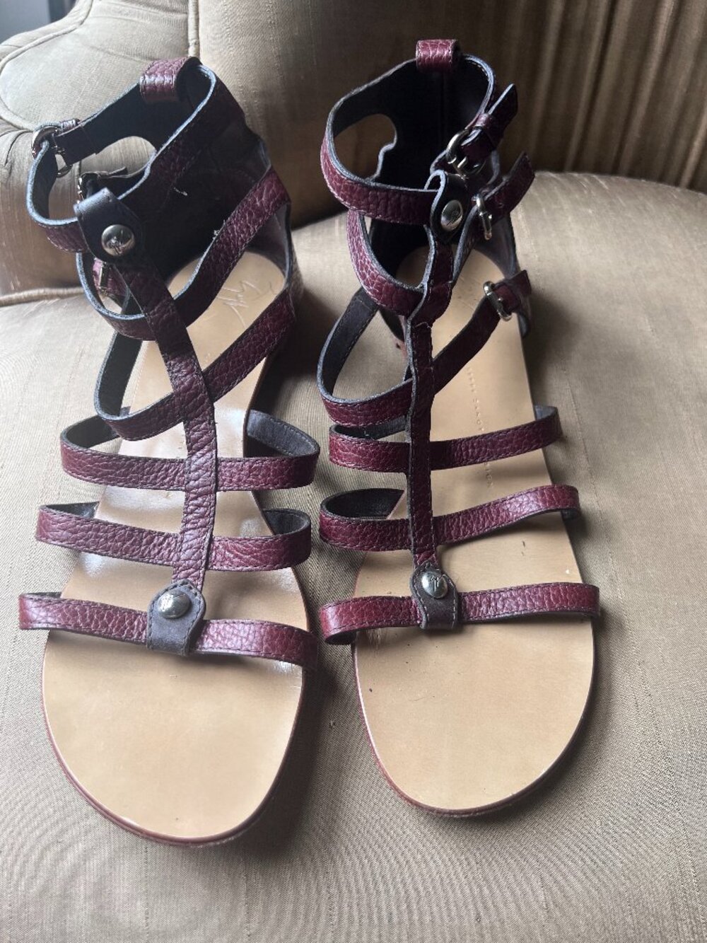 Giuseppe Zanotti Strappy Gladiator Sandals Size 10 / 40 (Used)